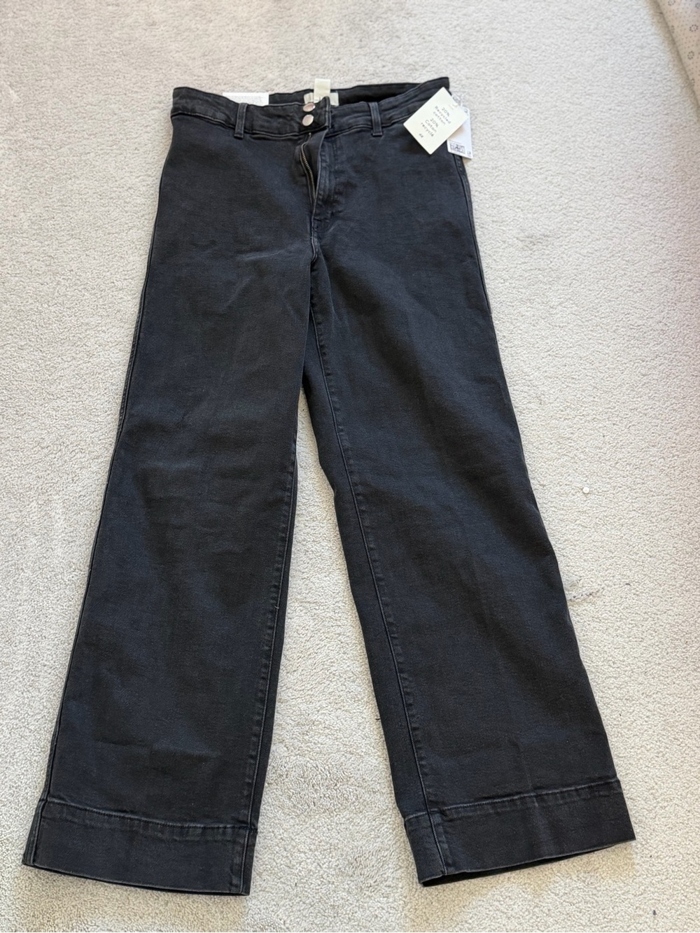 H&M  Wide Leg Black Jeans